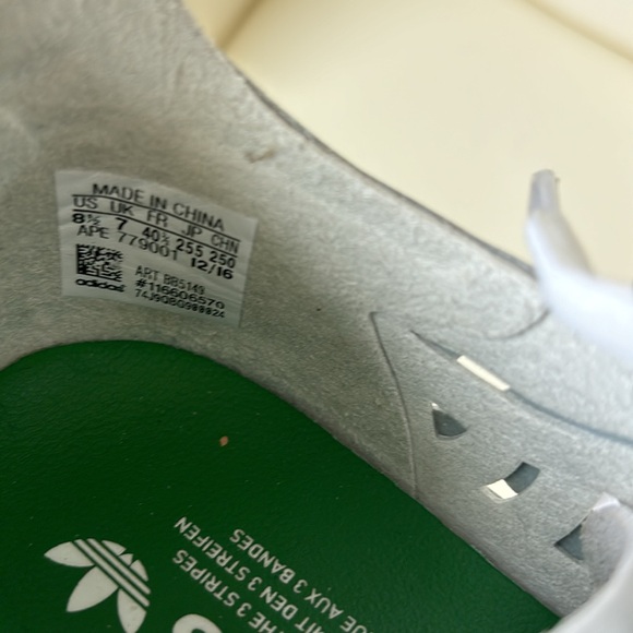 Adidas Stan Smith White Cutout Sneakers - Picture 9 of 9